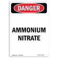 Signmission Safety Sign, OSHA Danger, 18" Height, Aluminum, Portrait Ammonium Nitrate, Portrait OS-DS-A-1218-V-1941